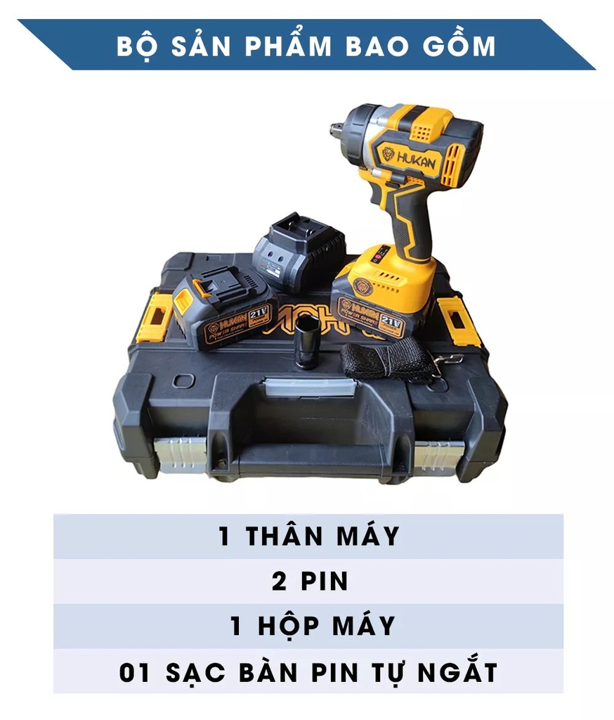 MÁY BU LÔNG PIN 1/2 HUKAN F60 KHÔNG CHỔI THAN