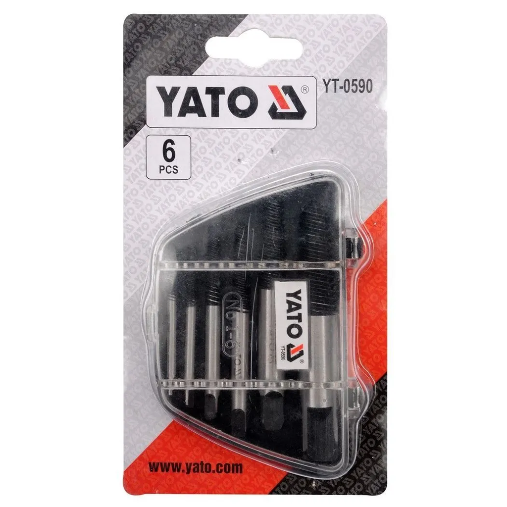 BỘ MŨI KHOAN PHÁ ỐC VÍT HỎNG 6 CHI TIẾT YATO YT-0590