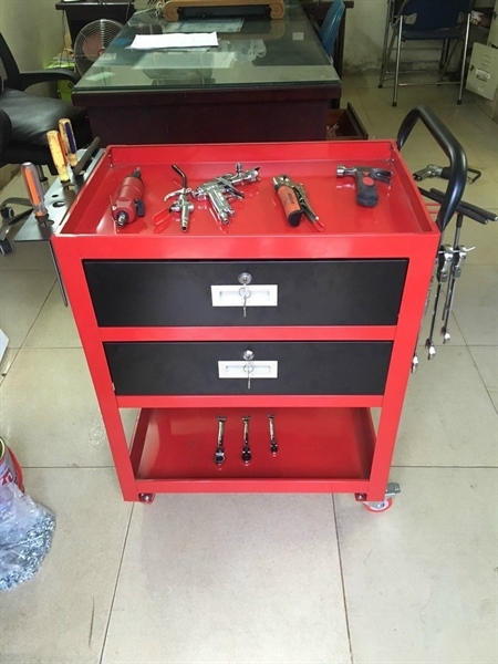 tủ đồ nghề 3 tầng 2 ngăn có khóa