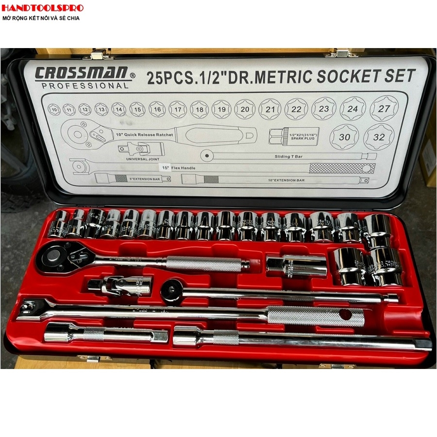 Bộ đầu khẩu 24 chi tiết thương hiệu Crossman Nhập khẩu