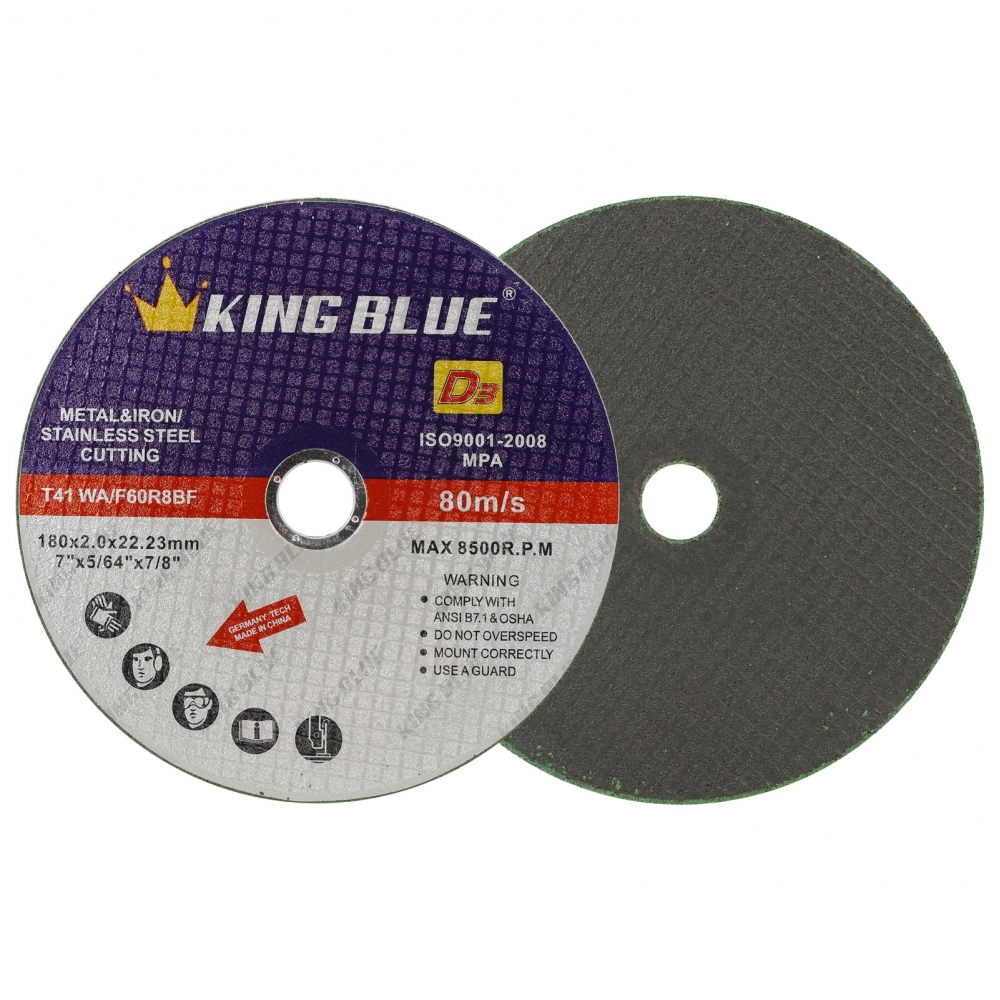 Đá Cắt Sắt, Inox King Blue D3-180x2.0