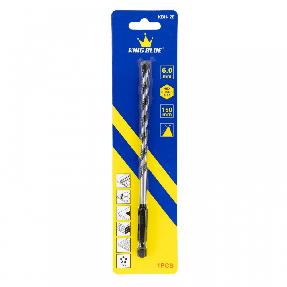 Mũi Khoan ĐN Lục Giác 2 Cạnh KBH2E-06*150