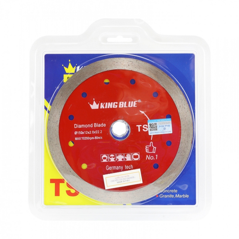 Lưỡi Cắt Đá Granite King Blue TS-150x2.0x12L