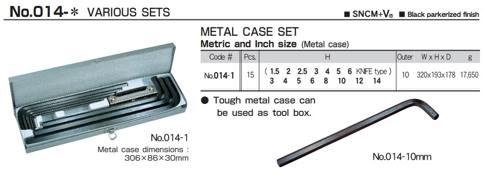 Bộ lục giác chìm Eight 014-1