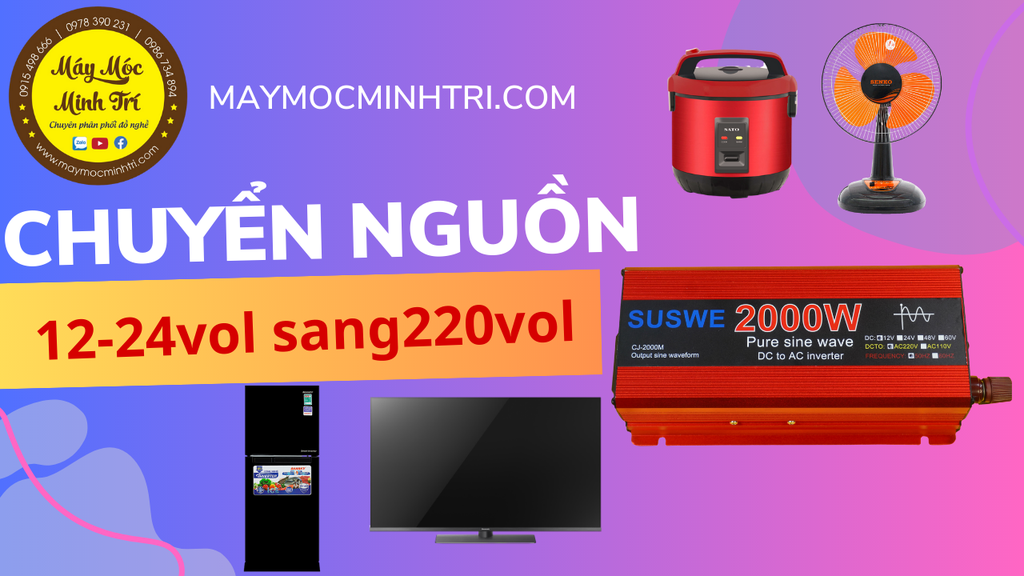 Bộ kích điện xung vuông (1000w-2000w-3000w)