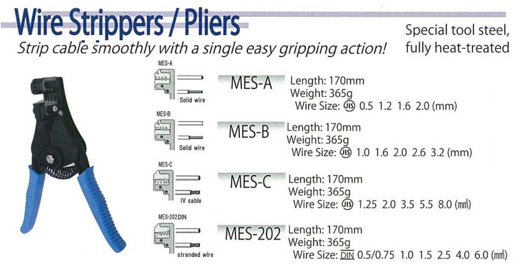 Kìm tuốt dây điện Marvel MES-A