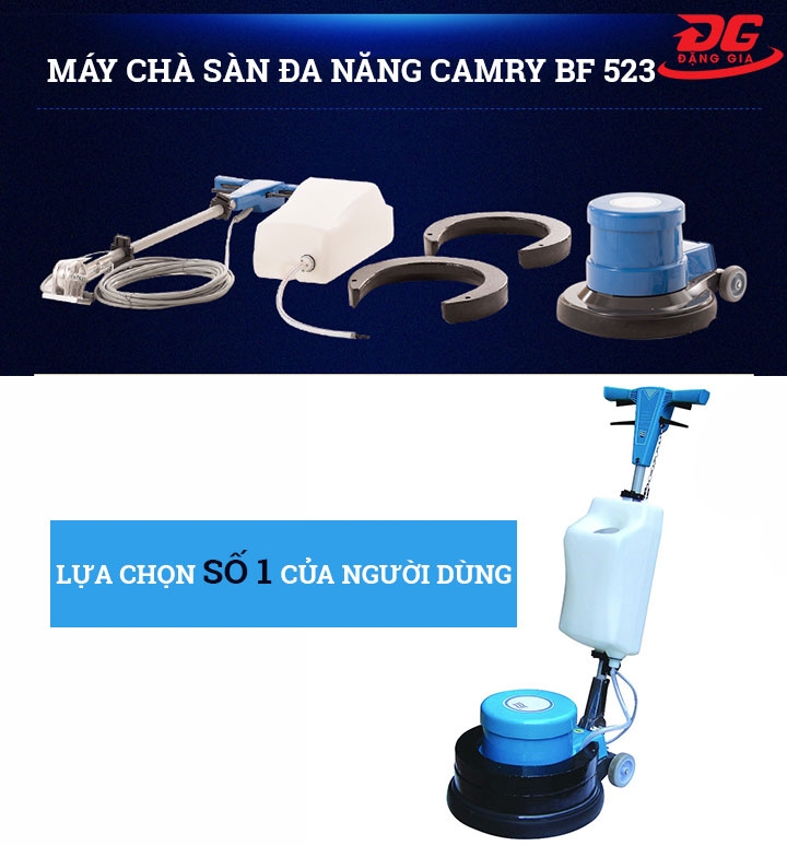 Đặc điểm và ưu điểm của máy chà sàn đa năng CAMRY BF 523