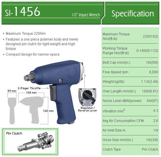 Súng bắn bu lông 3/8 Shinano SI-1356