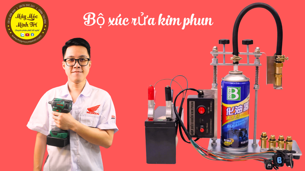 Bộ xúc rửa kim phun xe máy