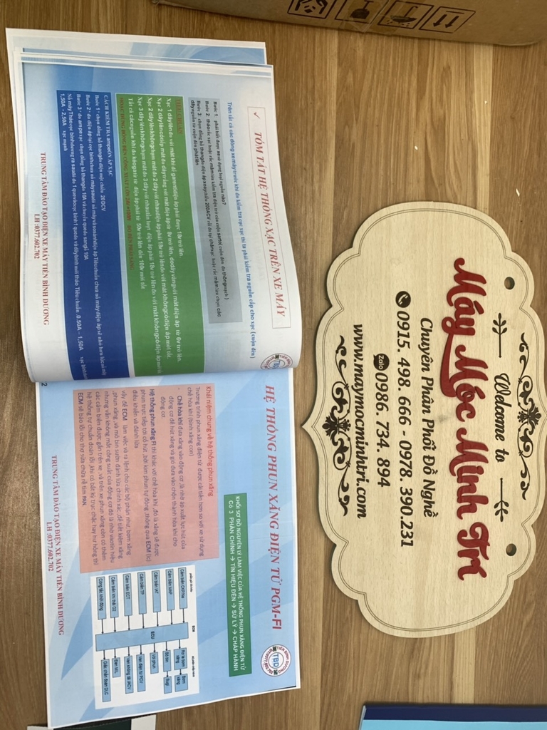 sách điện màu xe máy