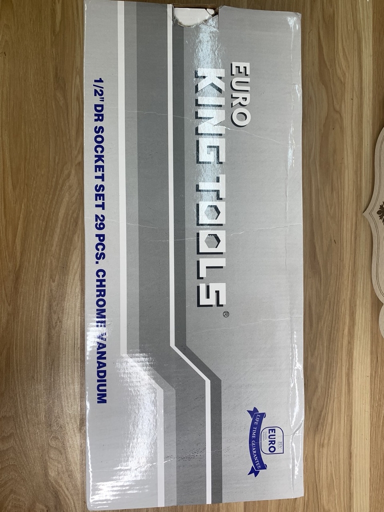 Bộ đầu khẩu cờ lê chân 1/2 thương hiệu euro king 29 chi tiết