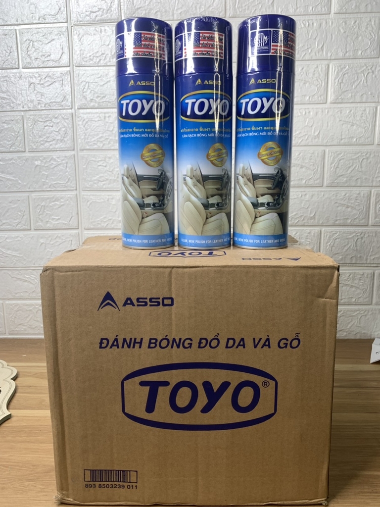 Chai xịt đánh bóng Toyo 500mL