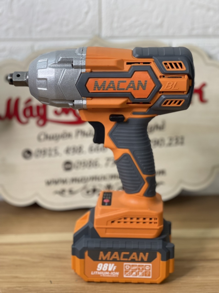 Máy Siết Bulong MACAN 98Vf Lực Siết Khủng 980Nm