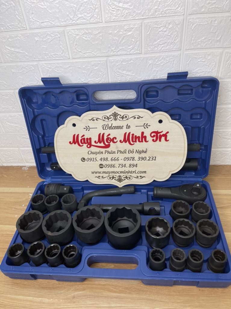 Bộ đầu khẩu 27 pcs Tusaki chân 3/4 -1in