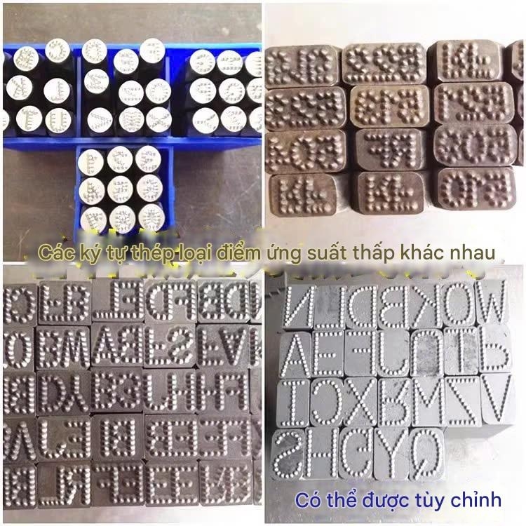 Bộ đóng chữ và số chấm bi thương hiệu M3t thép đức