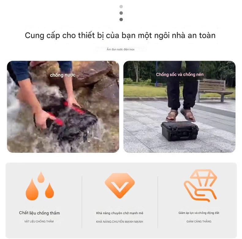 Hộp đựng đồ nghề chống sốc Nhựa của M3t