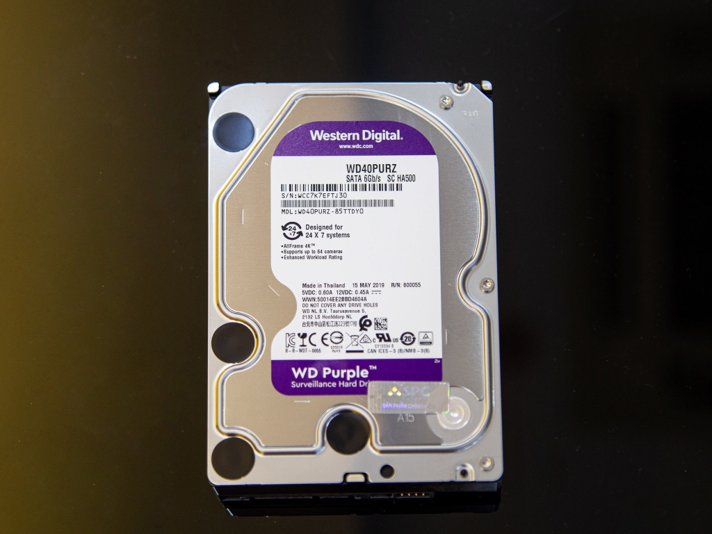 Ổ cứng HDD WD Purple 3TB 3.5 inch, 5400RPM, SATA, 64MB Cache