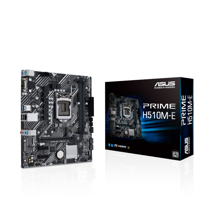 Mainboard ASUS PRIME H510M-E. (Intel H510, Socket 1200, m-ATX, 2 khe Ram DDR4)