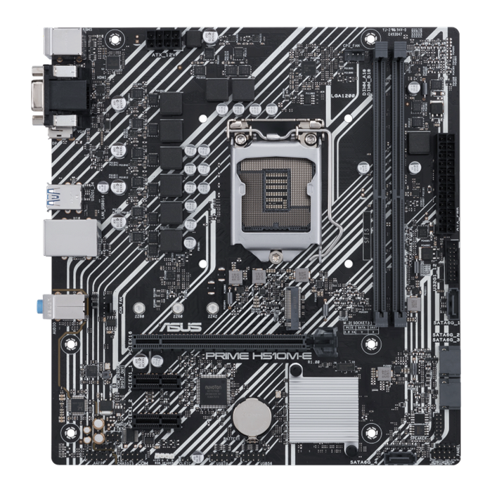 Mainboard ASUS PRIME H510M-E. (Intel H510, Socket 1200, m-ATX, 2 khe Ram DDR4)