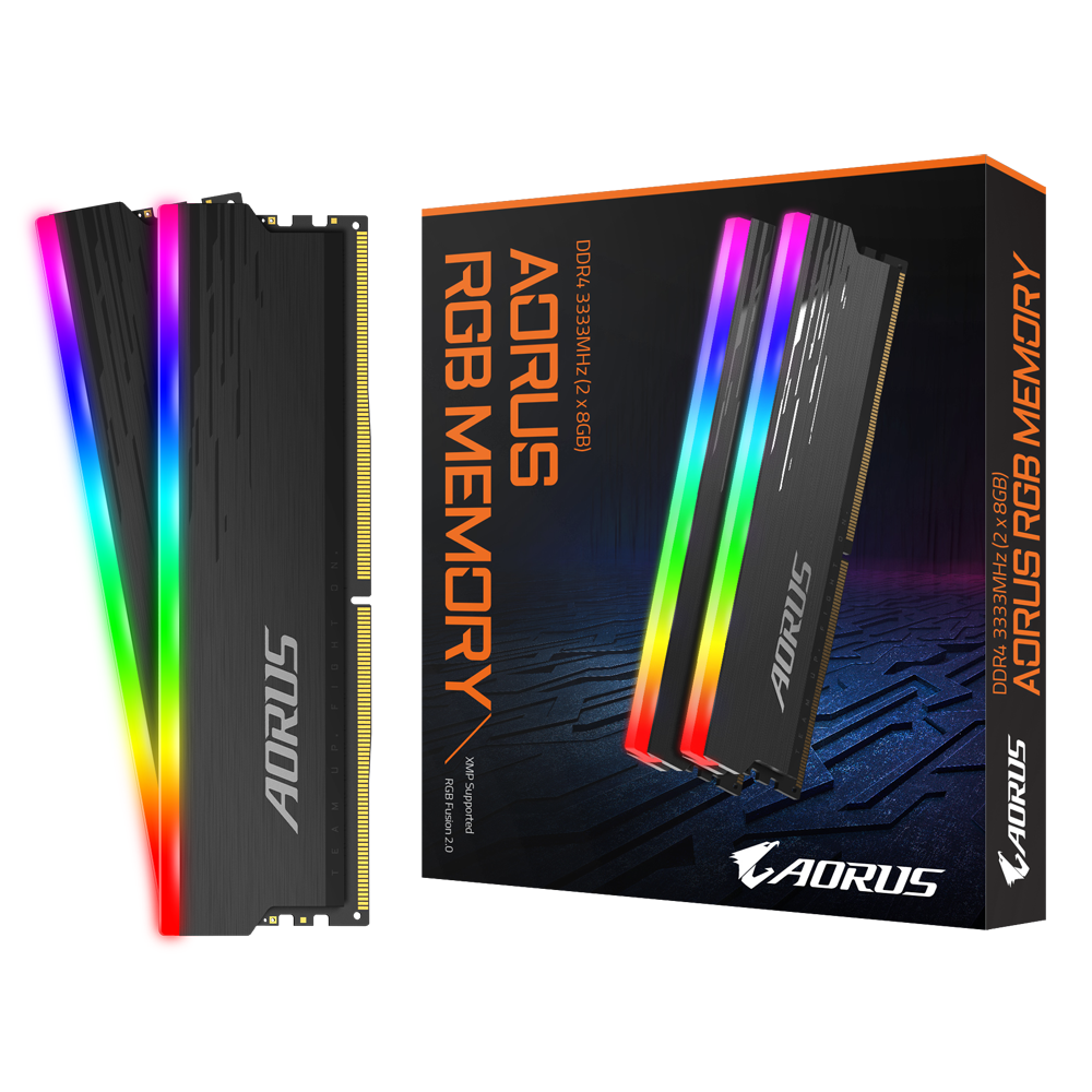 Ram GIGABYTE AORUS RGB Memory DDR4 16GB (2x8GB) 3333MHz (GP-ARS16G33)