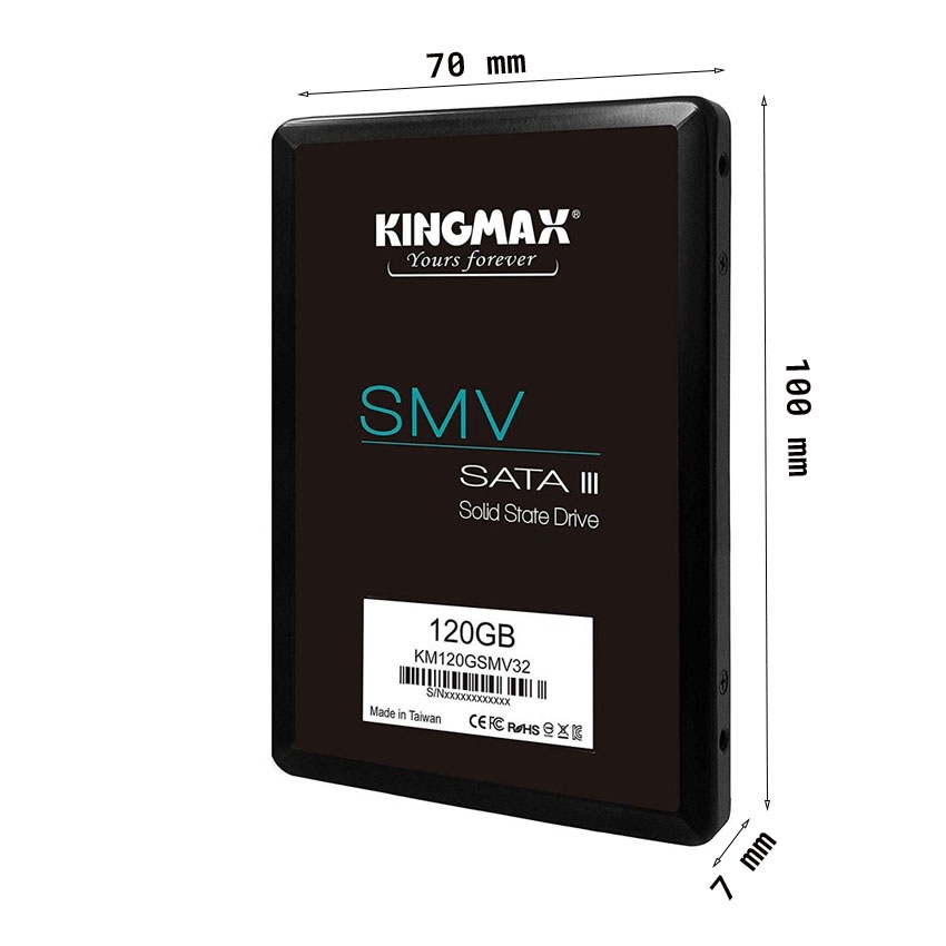 Ổ cứng SSD Kingmax SMV32 240GB 2.5 inch SATA3 (Đọc 500MBs - Ghi 410MBs)