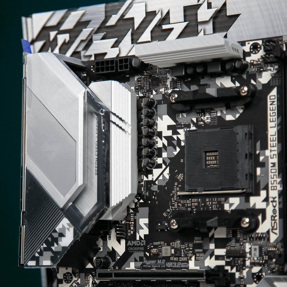 Mainboard ASROCK B550M STEEL LEGEND (AMD B550, Socket AM4, m-ATX, 4 khe RAM DDR4)