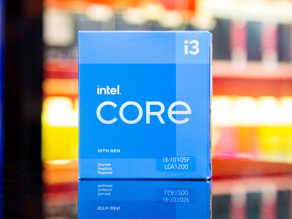 CPU Intel Core i3-10105F (3.7GHz turbo up to 4.4Ghz, 4 nhân 8 luồng, 6MB Cache, 65W) - Socket Intel LGA 1200