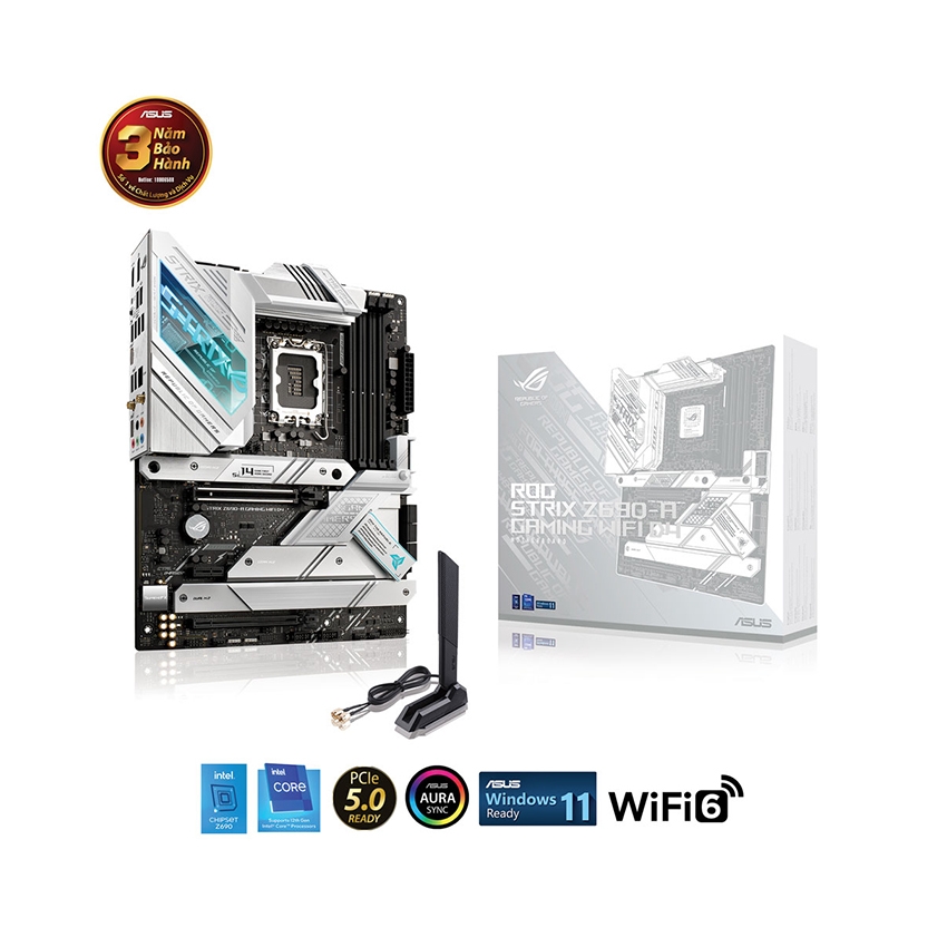 Mainboard ASUS ROG STRIX Z690-A GAMING WIFI D4 (Intel Z690, Socket 1700, ATX, 4 khe RAM DDR4)