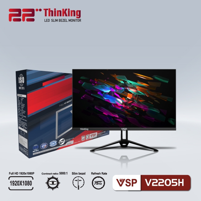 Màn hình LED monitor VSP 22inch V2205H