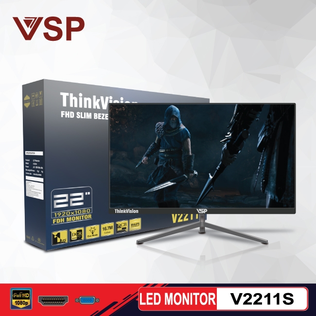 Màn hình LED monitor VSP 22inch V2211S