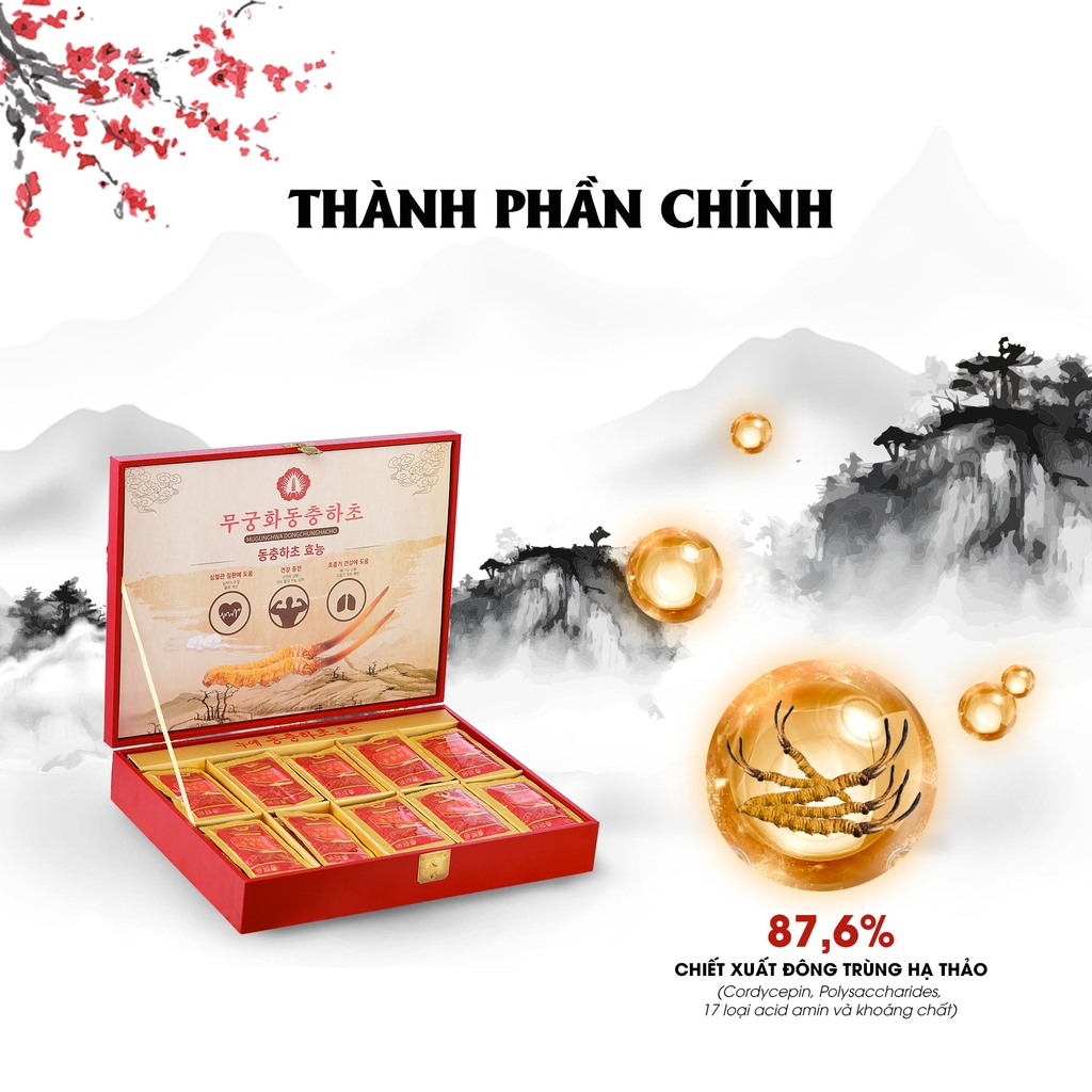 Tinh Chất Đông Trùng Hạ Thảo Mugunghwa - 60 Gói x 30ml