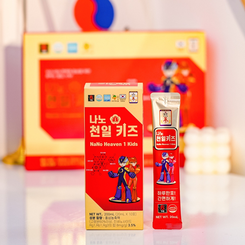 Tinh chất thiên sâm Baby Nano Heaven 1 Kids - 30 gói x 20ml