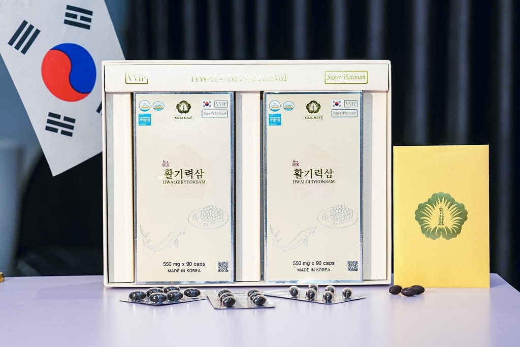 Viên thiên sâm trứng cá tầm Hwalgiryeoksam - 180 Viên