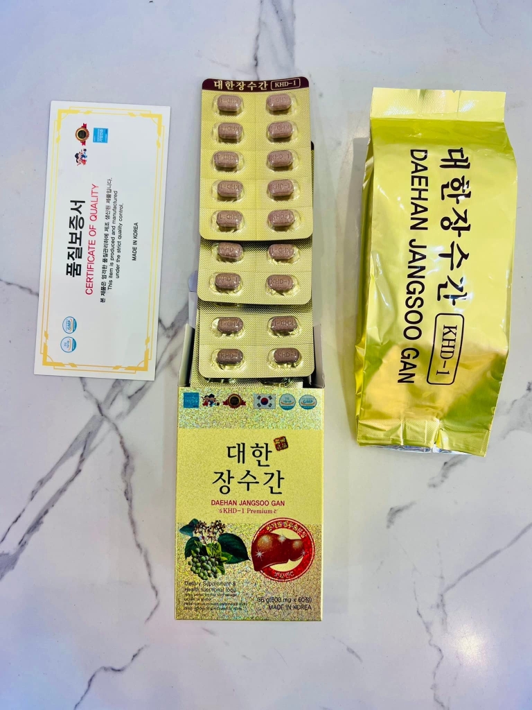 Viên Uống Bổ Gan Chính Phủ Daehan Jangsoo Gan VIP - 120 viên