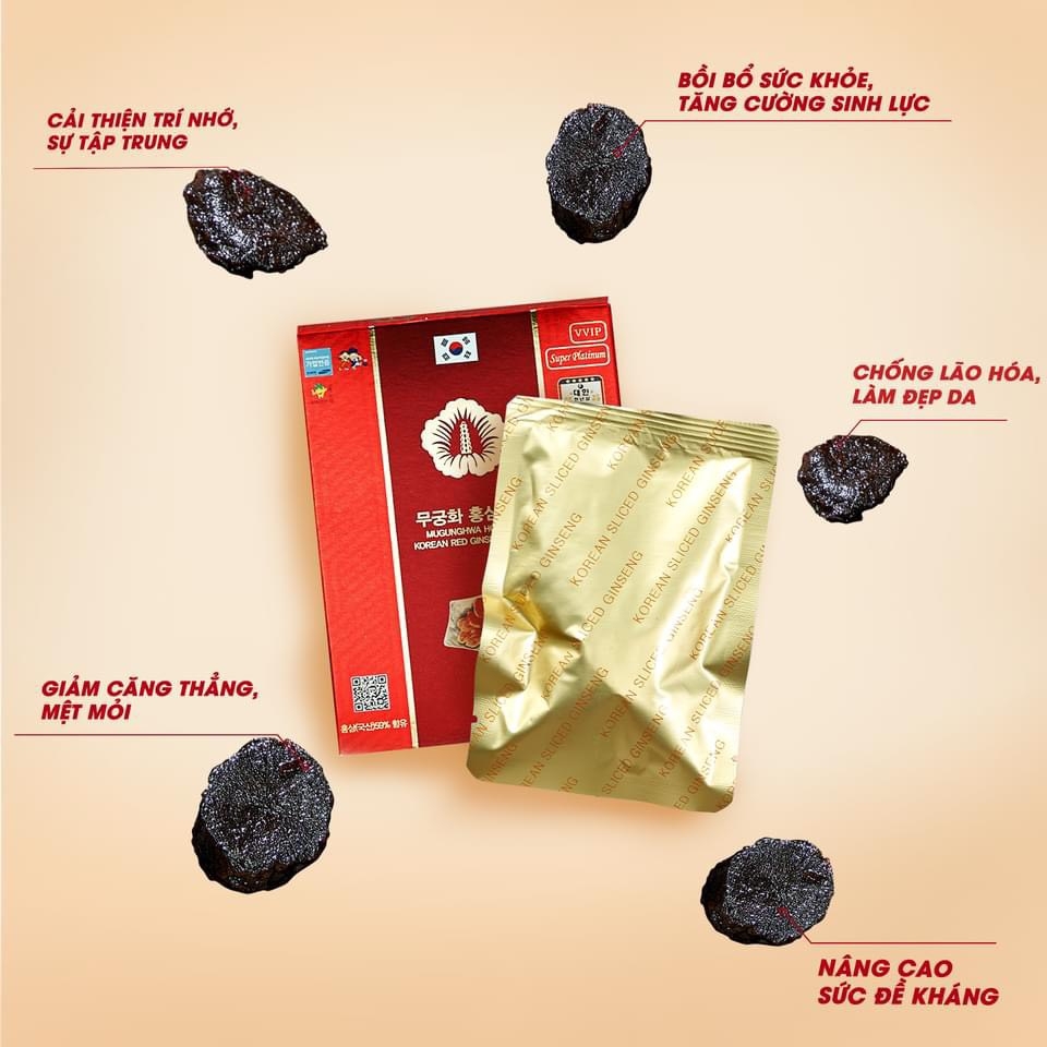 Hồng Thái Lát Tẩm Mật Ong Mugunghwa - 12 Gói x 20g