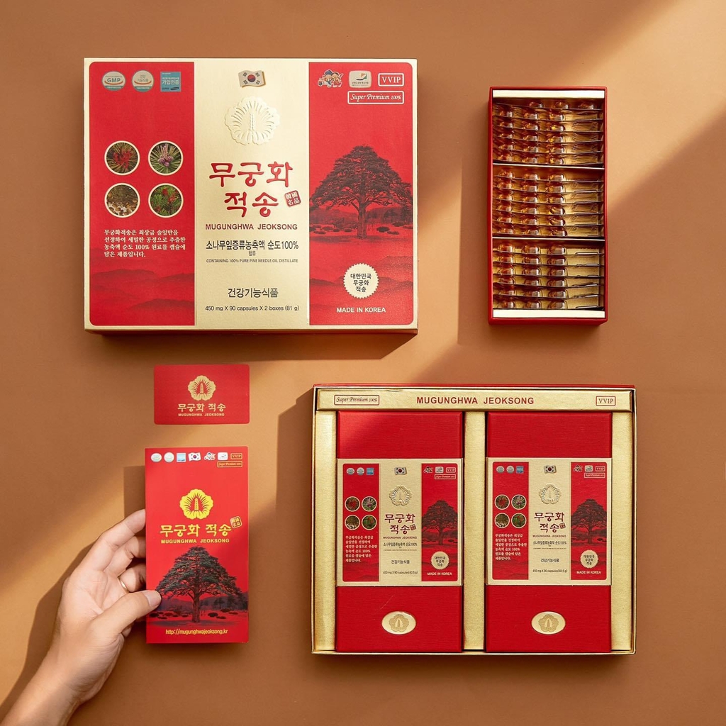 Tinh Dầu Thông Đỏ Chính Phủ Mugunghwa Jeoksong Cao Cấp - 180 viên