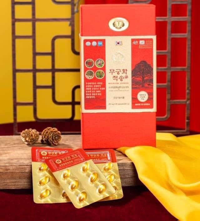 Tinh Dầu Thông Đỏ Chính Phủ Mugunghwa Jeoksong Cao Cấp - 180 viên