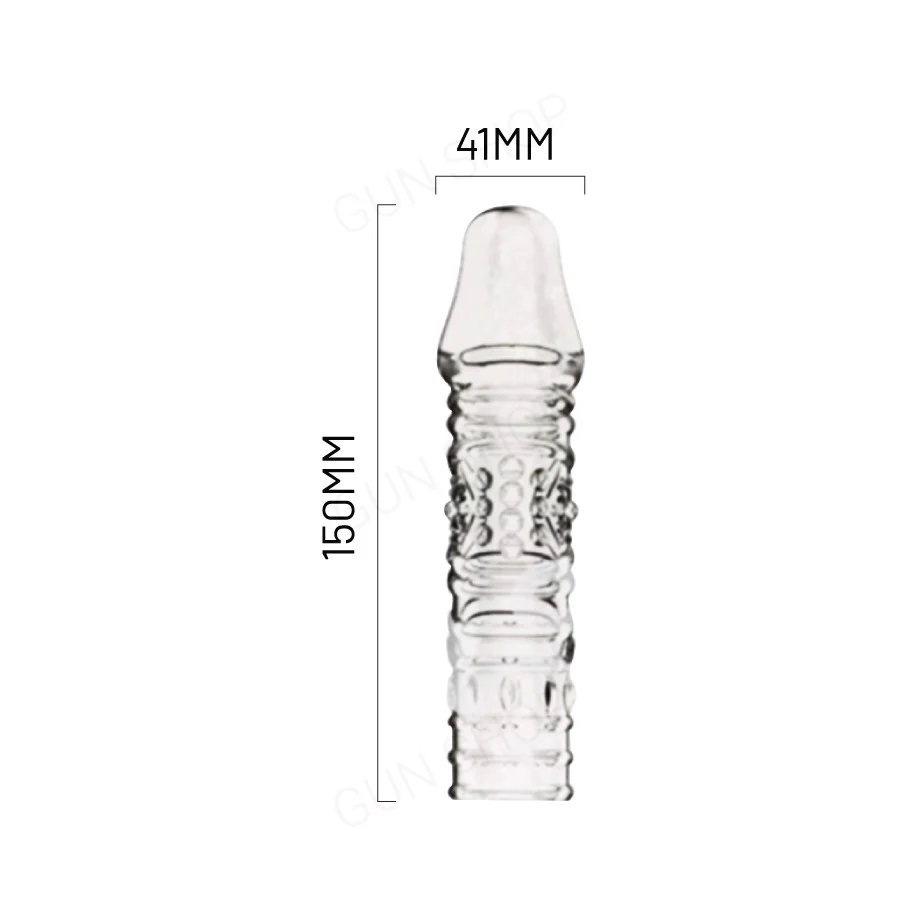 Bao cao su đôn dên tăng kích thước Aichao - Gân và điểm nổi (Hộp màu xanh)