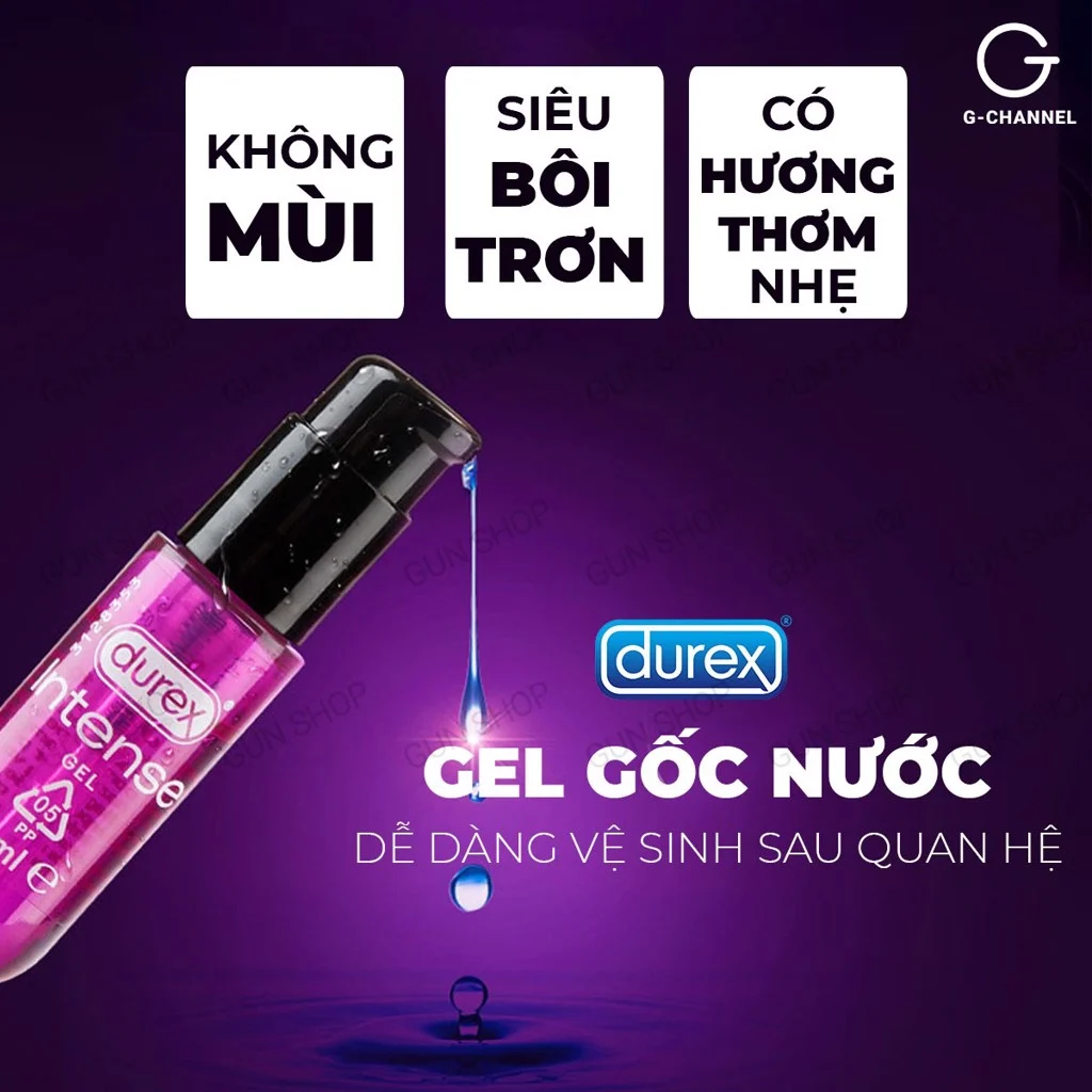 Gel bôi trơn kích thích và tăng khoái cảm nữ - Durex Intense Orgasmic - Chai 10ml
