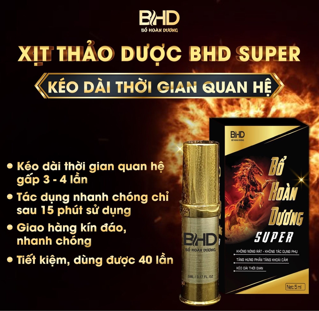 CHAI XỊT THẢO DƯỢC BỔ HOÀN DƯƠNG SUPER - NGỌC NỮ TÂM VƯƠNG