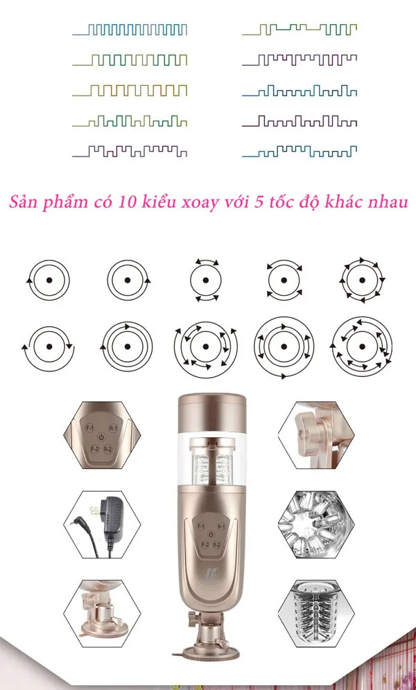 Máy thủ dâm tự động gắn tường Flashing Lover