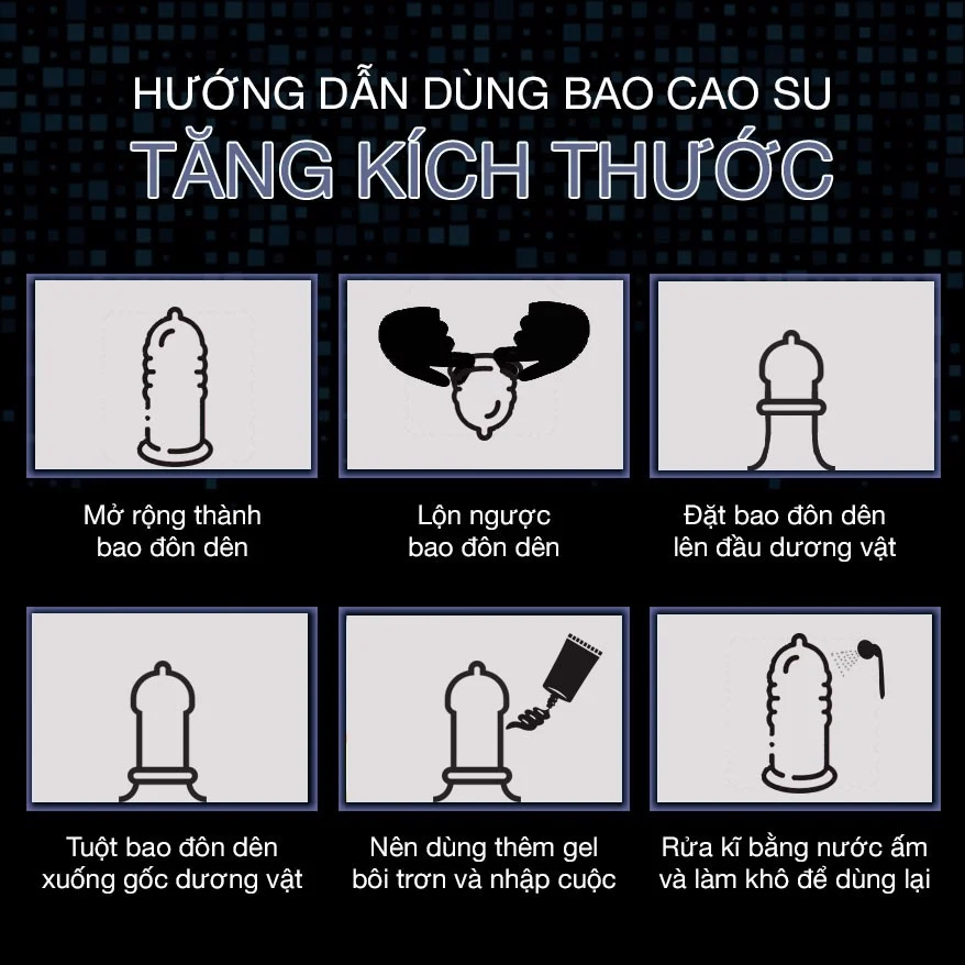 Bao cao su đôn dên tăng kích thước Lovetoy Pleasure X-Tender tăng 1