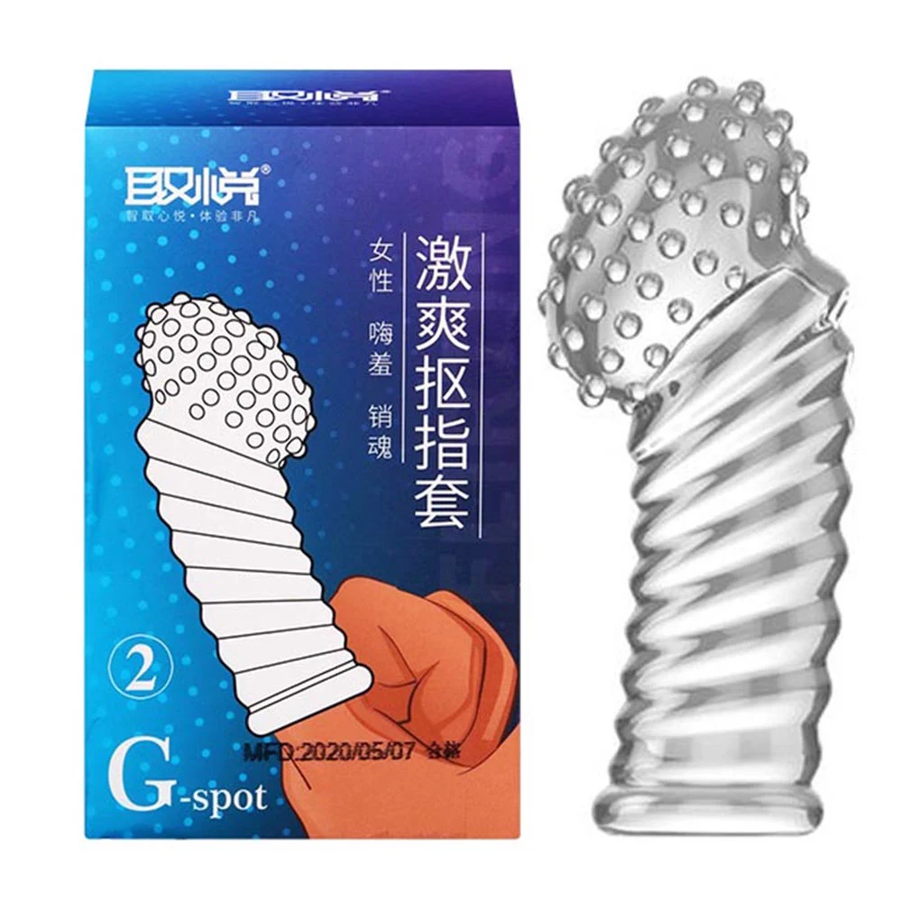 Bao cao su ngón tay dài Aichao G-spot - Gai nổi lớn - Hộp 1 cái