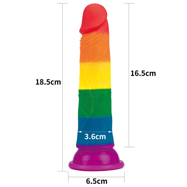Dương vật giả đa sắc Lovetoy Prider 7