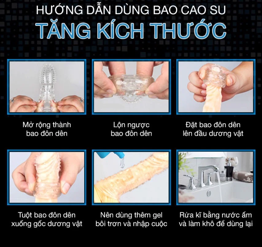 Bao cao su đôn dên dên tăng kích thước Lovetoy tăng 5cm