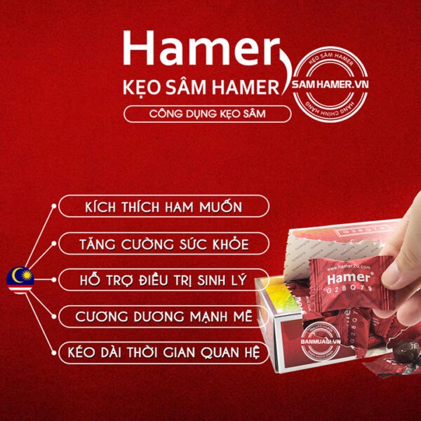 Kẹo Sâm Hamer G28Q79 Hộp 32 Viên