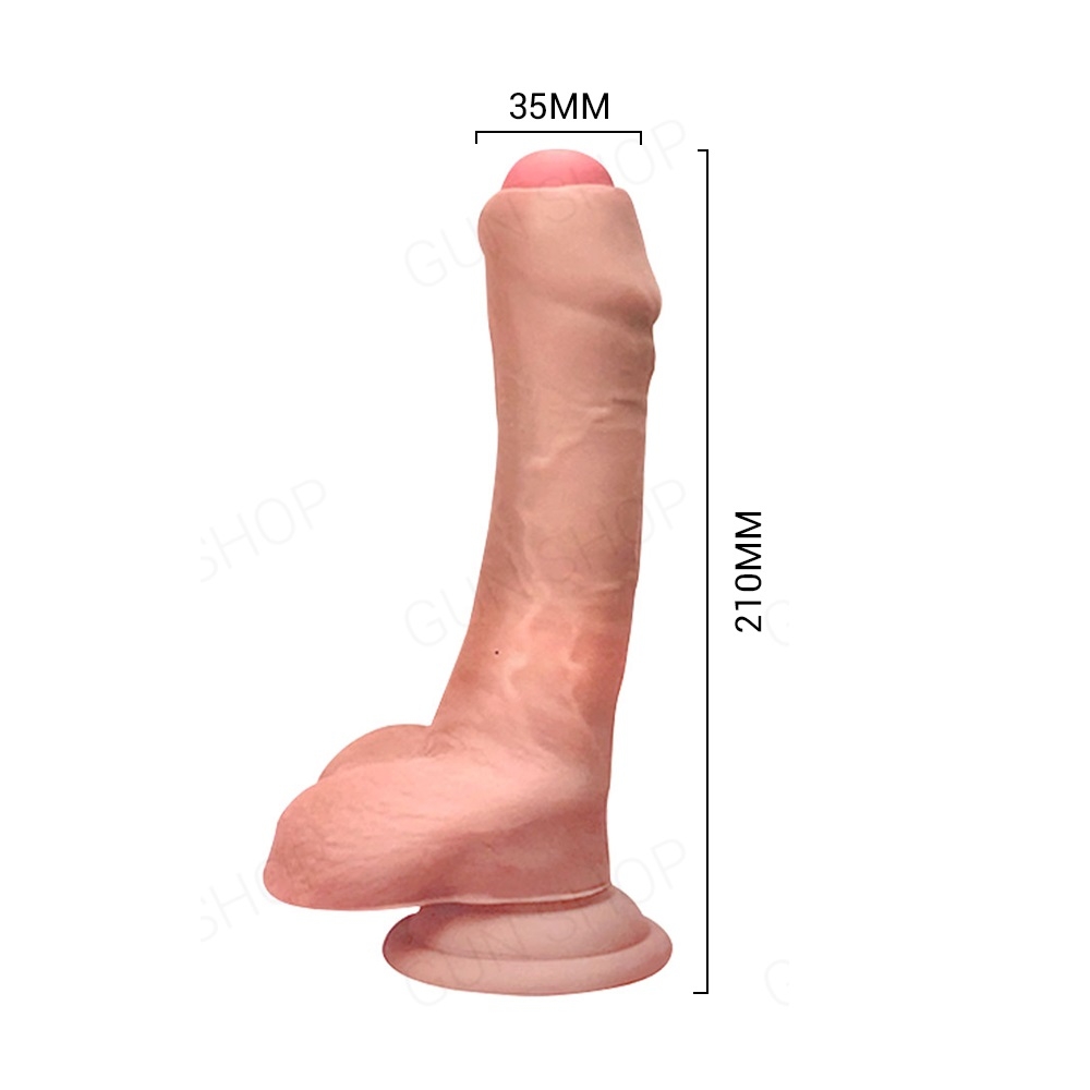 Dương vật giả dính tường có bìu - Yeain Cam 8.2'