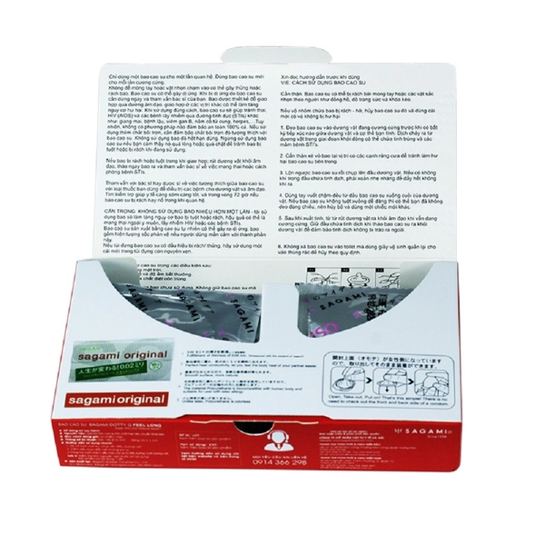 Bao cao su Sagami Feel Long (Hộp 10)