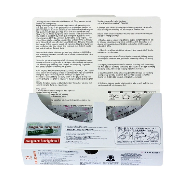 Bao cao su Sagami Super Thin (Hộp 10)