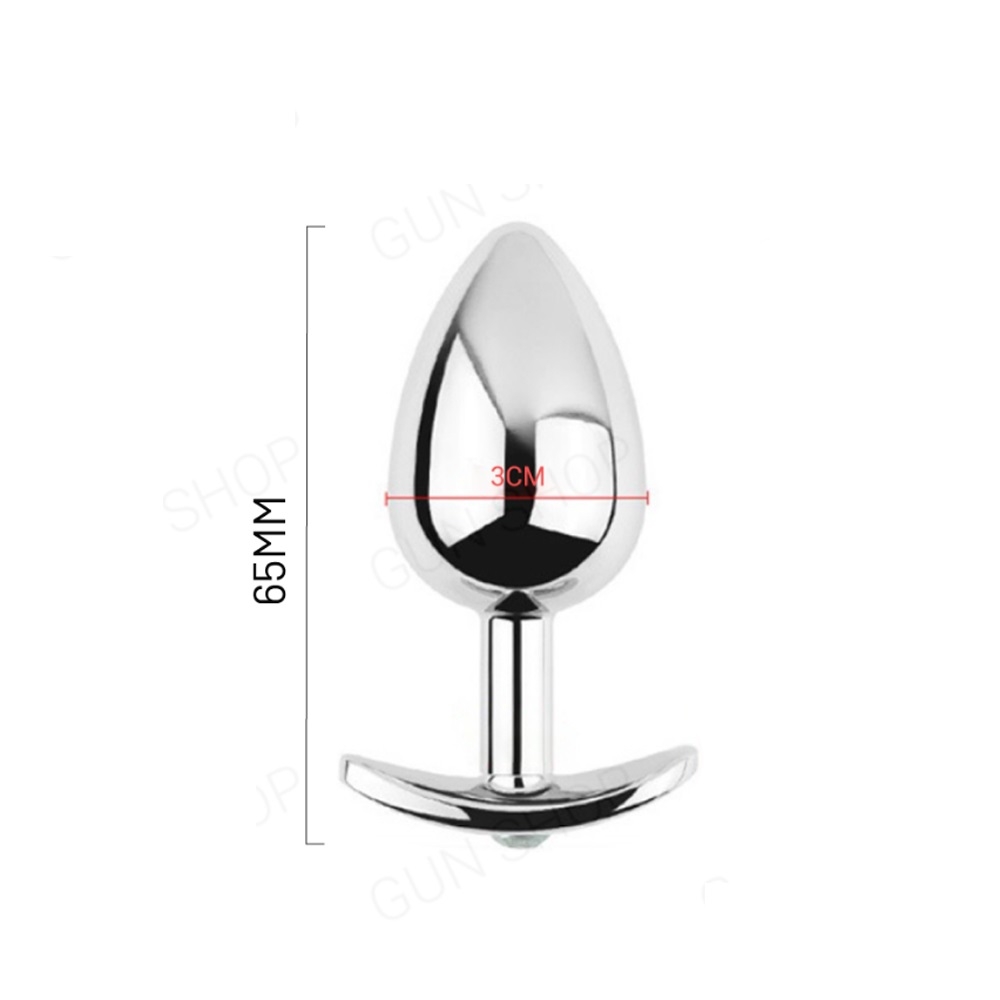 Phích inox cắm hậu môn màu bạc - Anal Toy